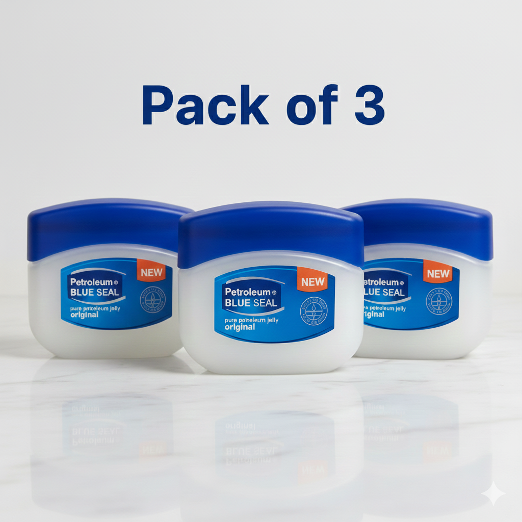 Petroleum Blue Seal Pure Petroleum Jelly Original (Pack of 3)