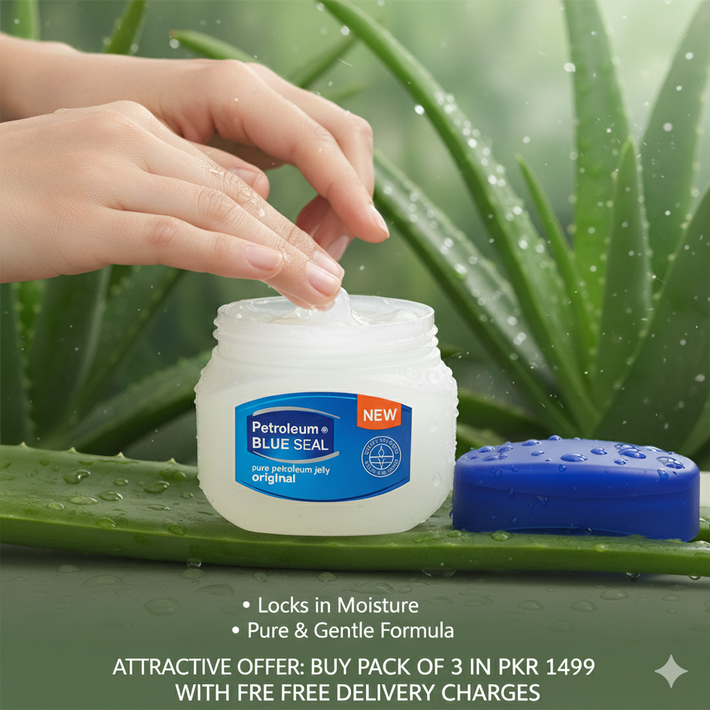 Petroleum Blue Seal Pure Petroleum Jelly Original (Pack of 3)