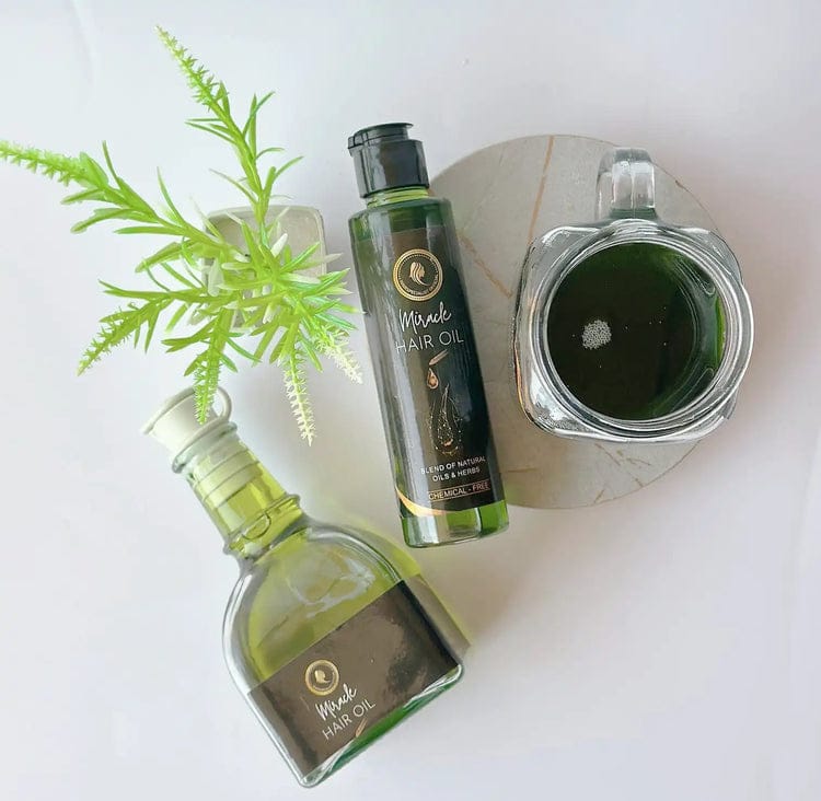 Miracle Hair Oil | 100% Organic & Chemical-Free Hair Growth Oil