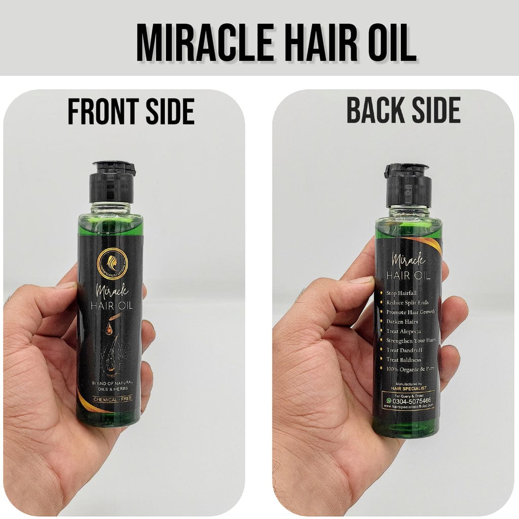 Miracle Hair Oil | 100% Organic & Chemical-Free Hair Growth Oil