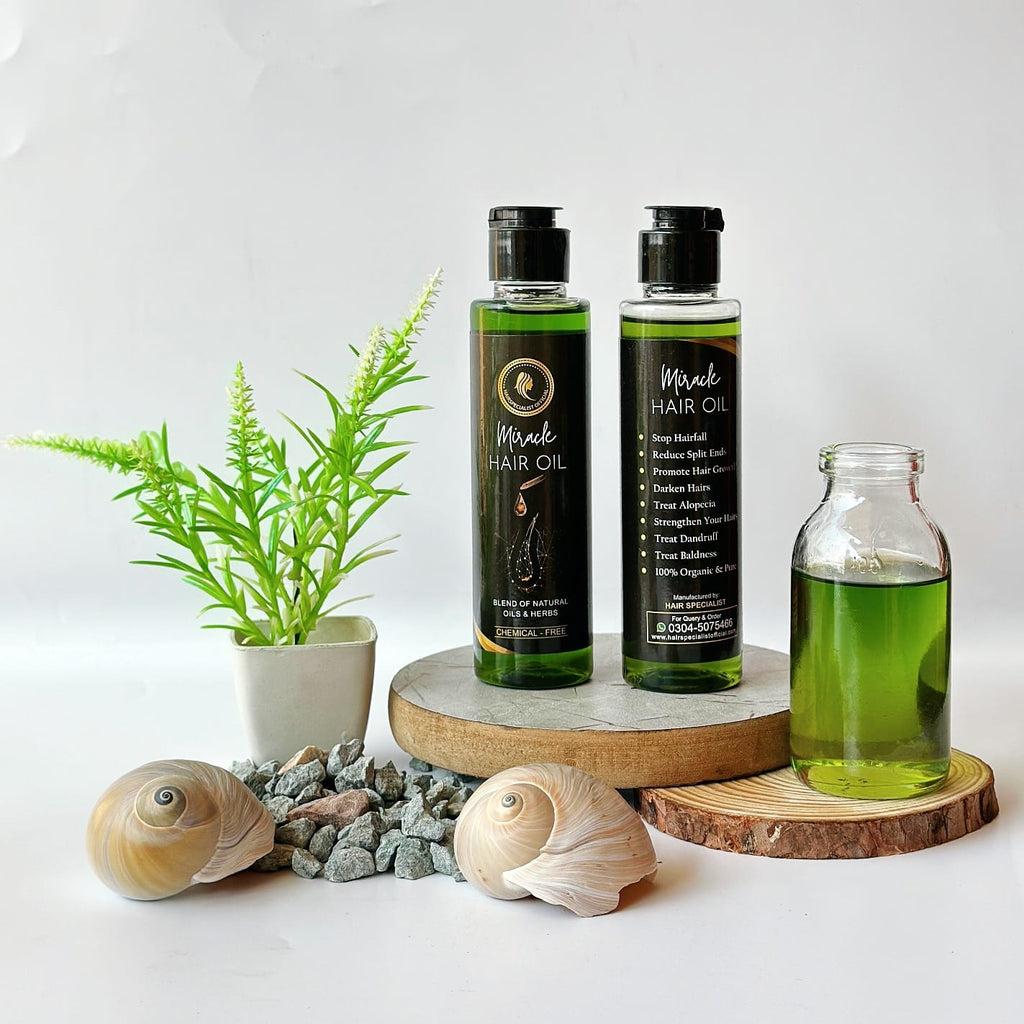 Miracle Hair Oil | 100% Organic & Chemical-Free Hair Growth Oil